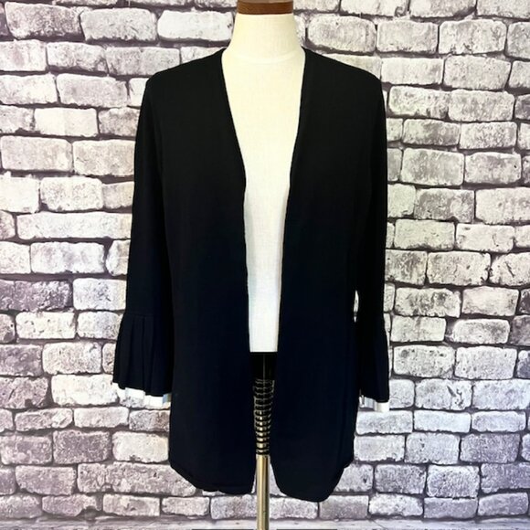 Charter Club Black & White No Close Cardigan Sweater Size 1X - Picture 1 of 9